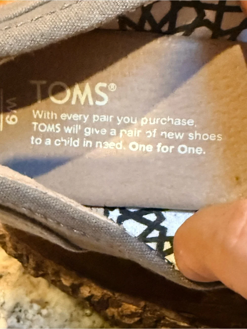 TOMS Gray Canvas Peep Toe Espadrille Wedge Heels Women’s Size 9 EU 40 Casual Com